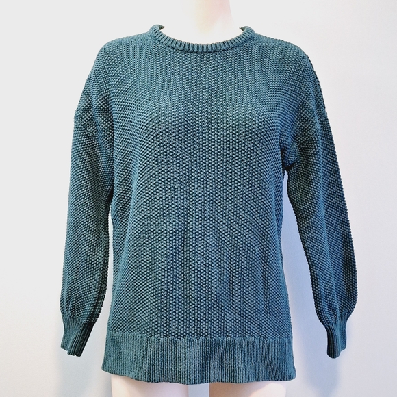 2️⃣9️⃣/4️⃣ Old Navy cotton sweater in emerald color - Picture 1 of 6